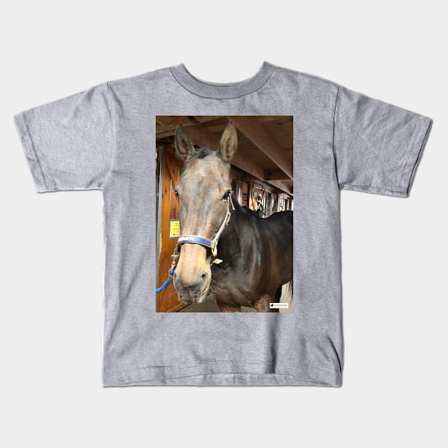 Runner Kids T-Shirt by SunshineHorses